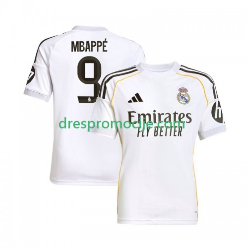 Real Madrid Kylian Mbappé 9 Dres Domaći 2025/2026 Kratkih Rukava Real Madrid Kylian Mbappé 9 Dres Domaći 2025/2026 Kratkih Rukava